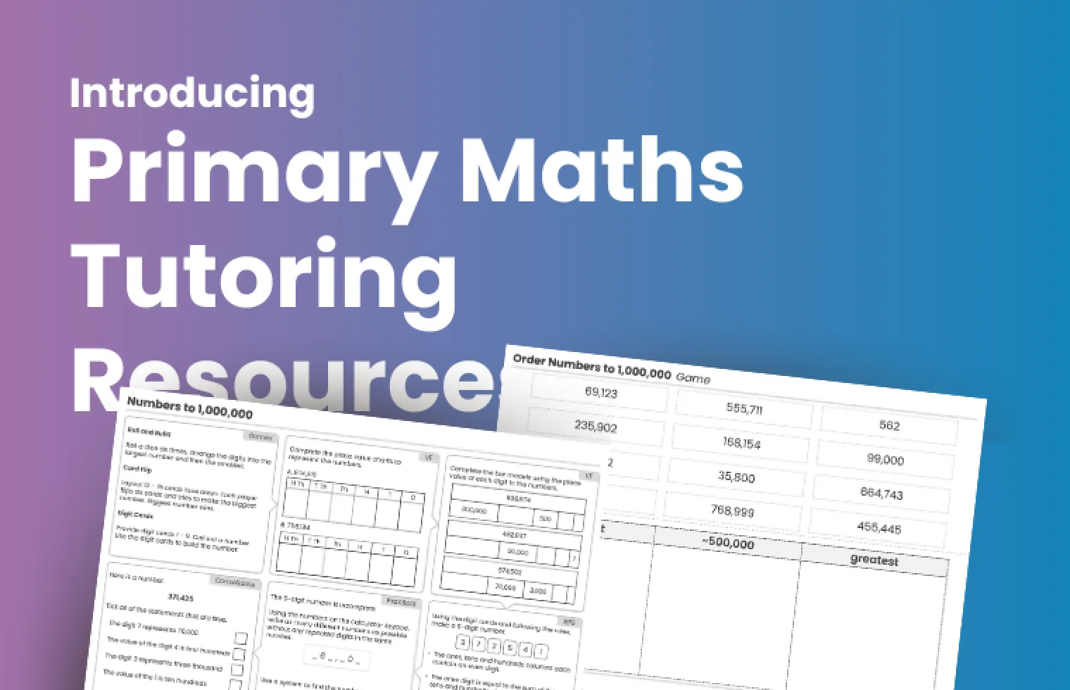Introducing Primary Maths Tutoring Resources