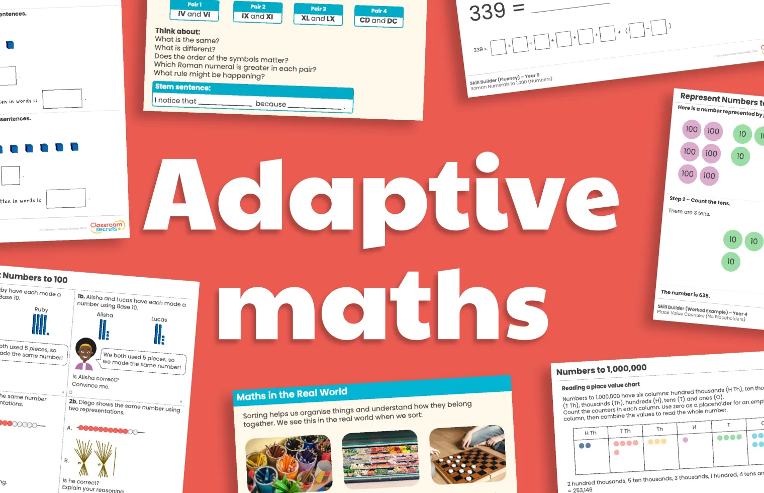Image of blog with title : Progress for every child: introducing Classroom Secrets Adaptive Maths