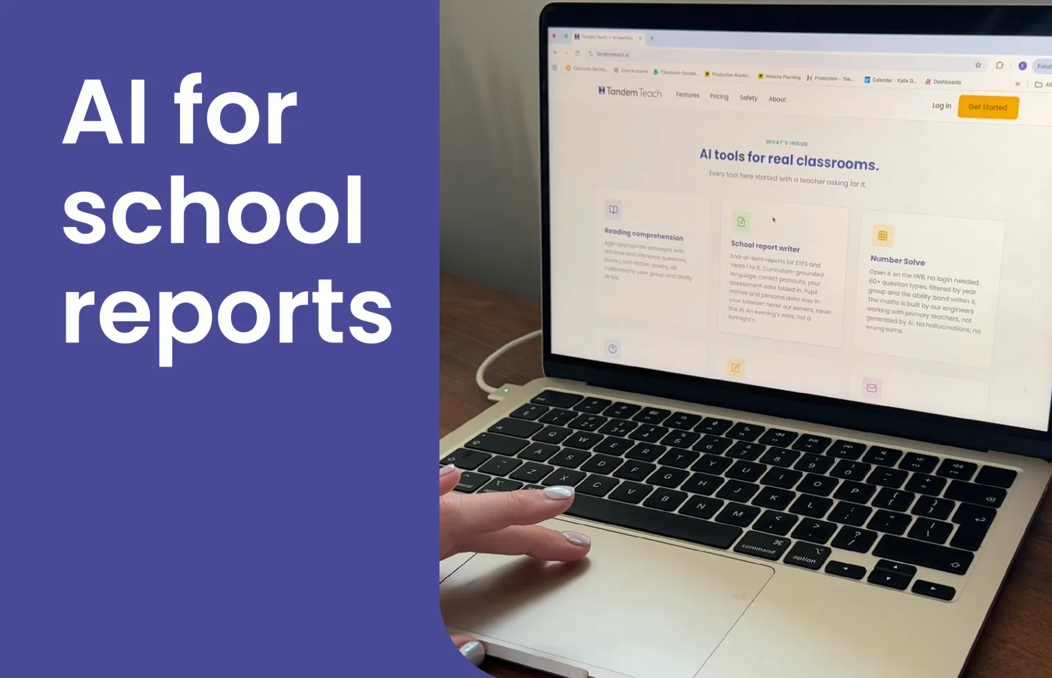 Image of blog with title : AI for school reports: how Tandem Teach helps teachers write better report comments