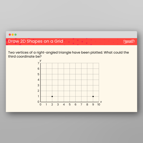 Classroom Secrets | Collection Page Year 4 Draw 2D Shapes on a Grid