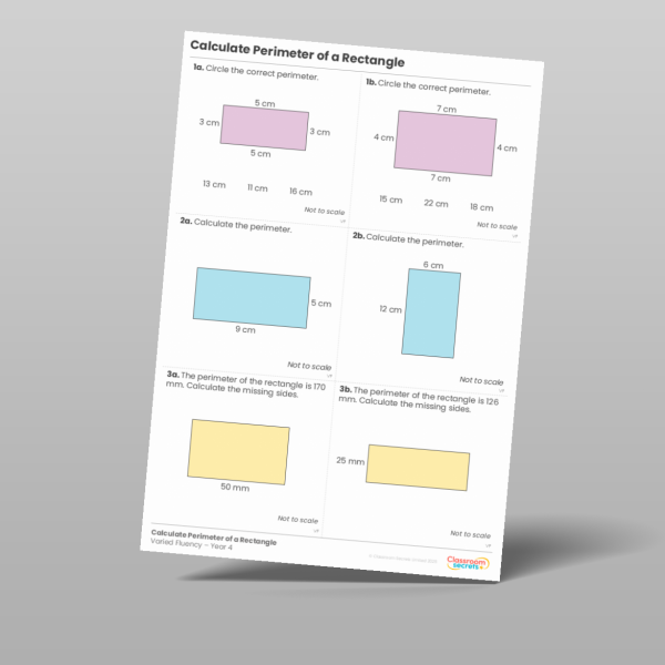 Classroom Secrets | Collection Page Year 4 Calculate Perimeter of a ...