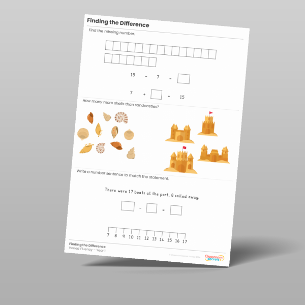 Classroom Secrets | Collection Page Year 1 Finding the Difference