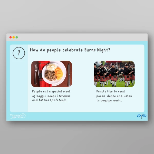 An image of the Burns Night Introductory PPT Resource