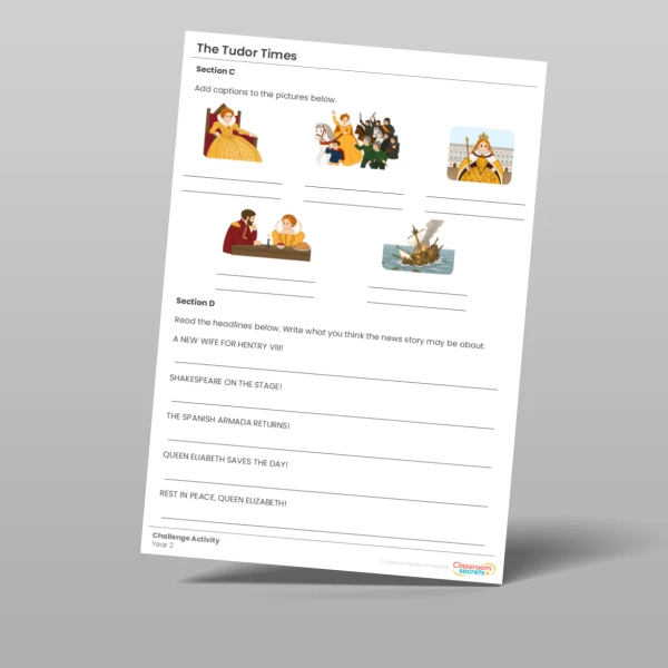 An image of the The Tudor Times Whole Class Guided Reading Pack Resource