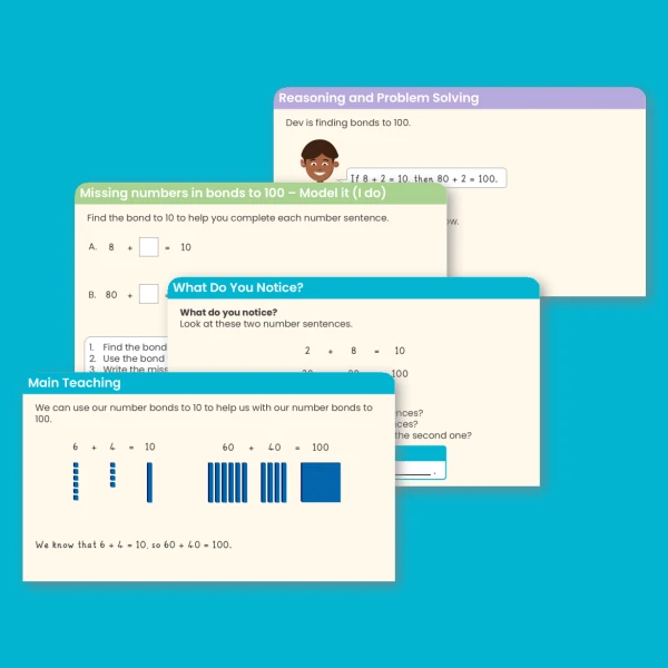 An image of the Bonds to 100 (Tens) Teaching PowerPoint Resource