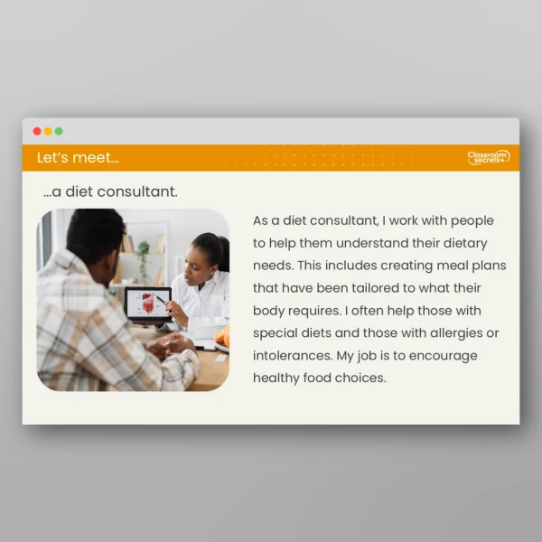 An image of the Lesson 1: Why is Diet Important? Resource