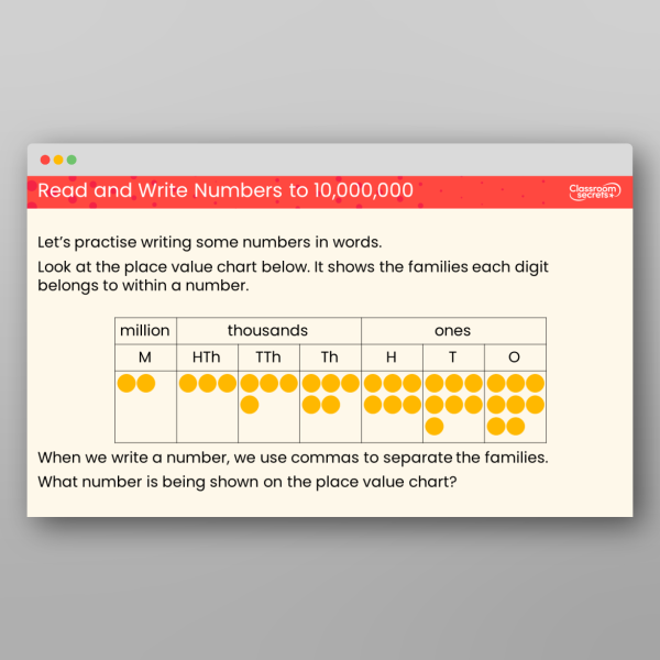 Year 6 Read And Write Numbers To 10 000 000 Teaching Ppt Resource ...