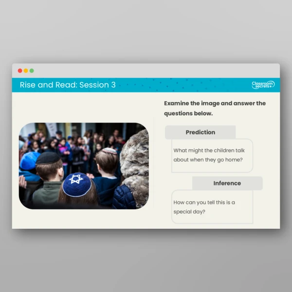An image of the Rise and Read Yom Kippur Resource