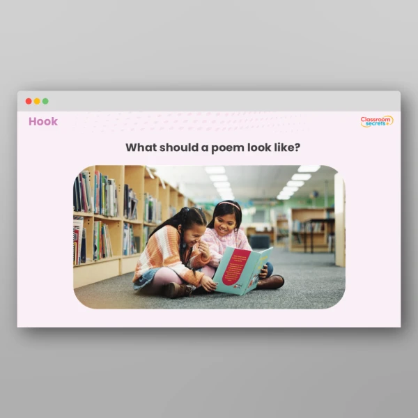An image of the Shape Poems Activity Resource
