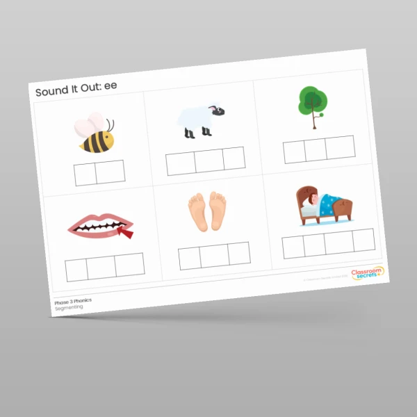 An image of the Phonics Sound It Out: ee Resource