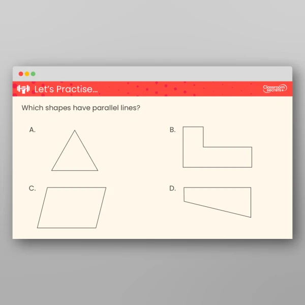 An image of the Parallel and Perpendicular Teaching PPT Resource