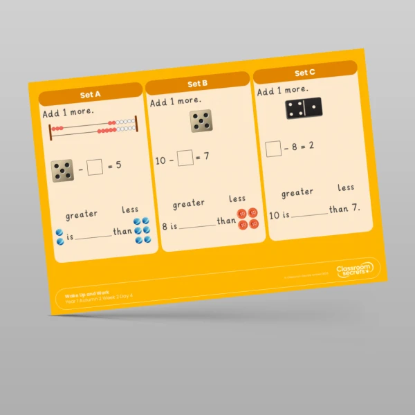 An image of the Autumn 2 Week 2 Wake Up and Work Resource