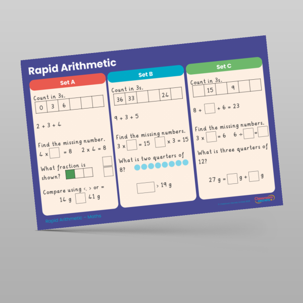 Year 2 Summer 2 Week 1 Rapid Arithmetic Resource | Classroom Secrets