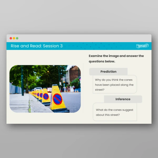 An image of the Rise and Read Road Safety Resource