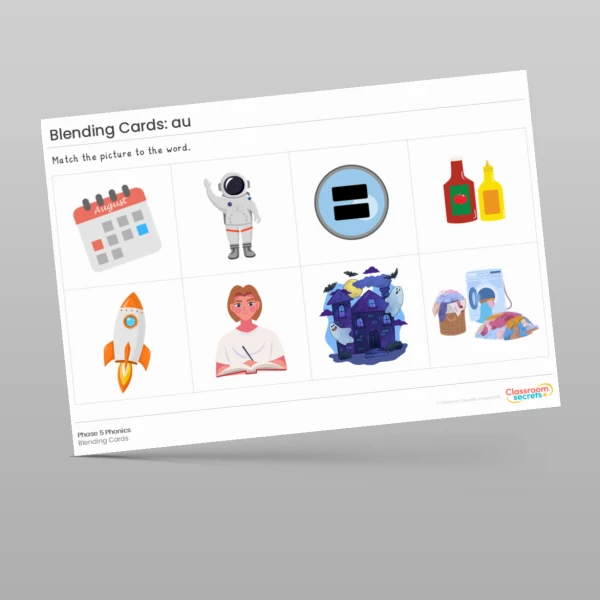 An image of the Blending Cards: au Resource