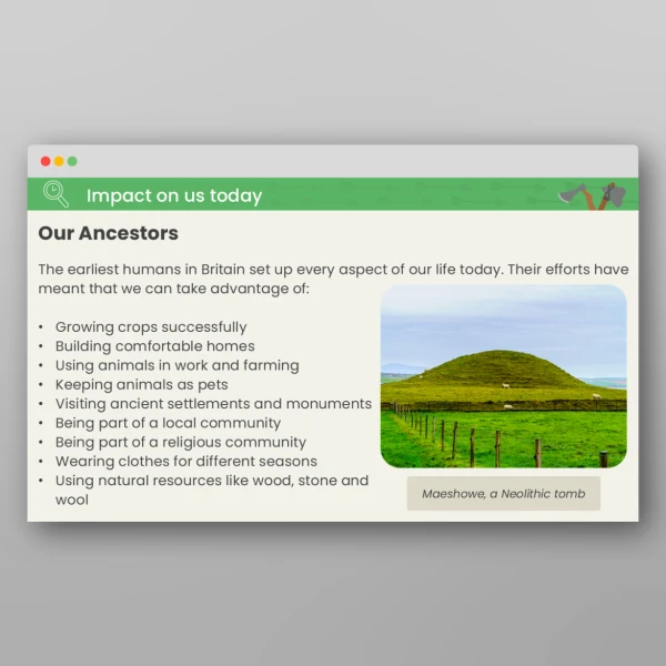 An image of the Stone Age to Iron Age What Was the Stone Age? PPT Resource
