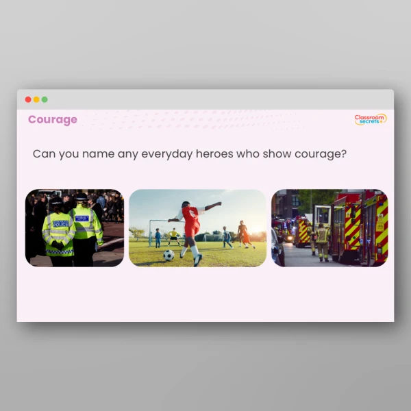 An image of the Values Resource - Courage Resource