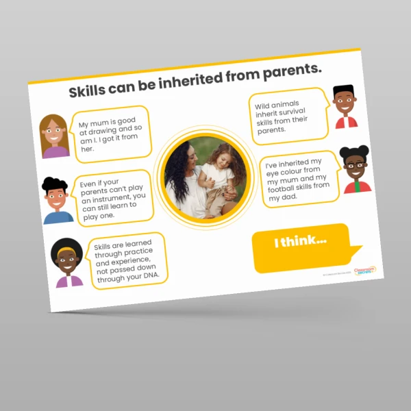 An image of the Evolution and Inheritance Concept Cartoons Resource