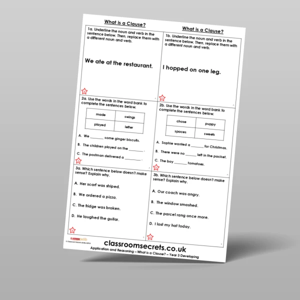 An image of the Free What is a Clause? Application and Reasoning Resource