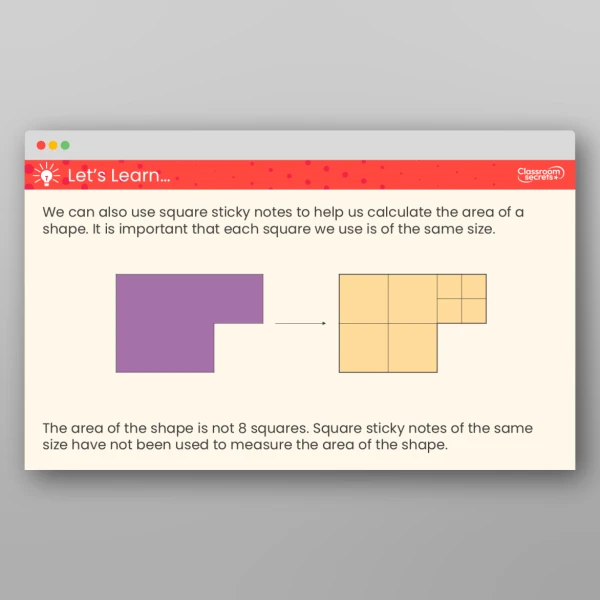 An image of the What is Area? Teaching PPT Resource