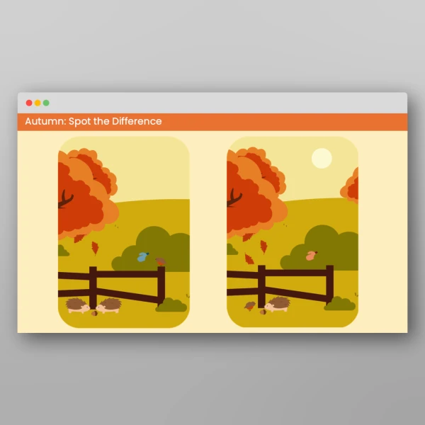 An image of the Autumn Visual Discrimination Activities Resource