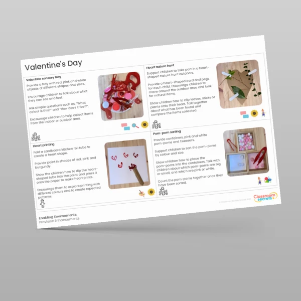 An image of the Valentine's Day Provision Enhancement Resource