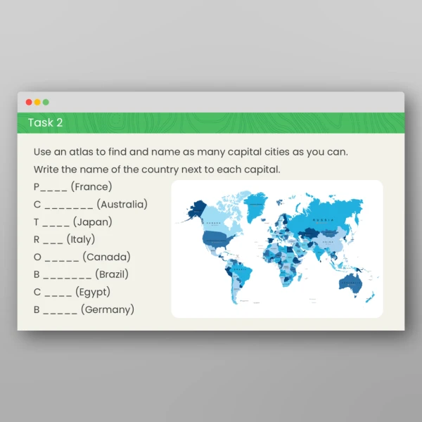 An image of the What is a Capital City? Geography PPT Resource