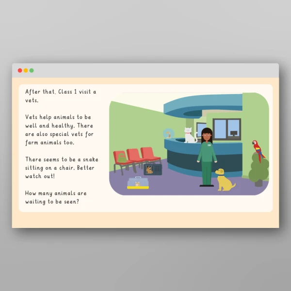 An image of the People Who Help Us Maths Story Resource