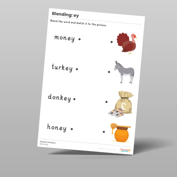An image of the Phonics Blending Activities: ey Resource