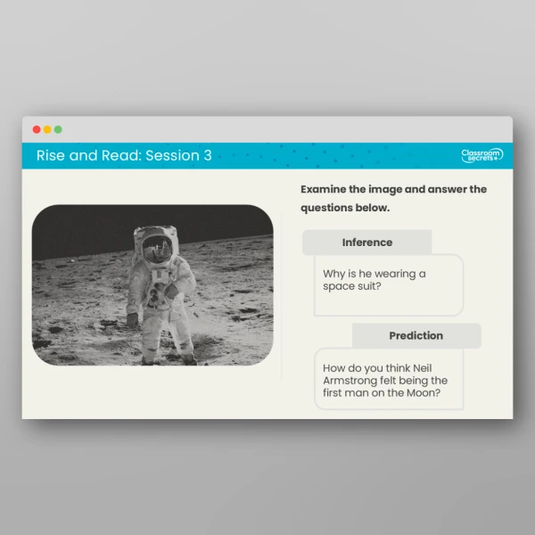 An image of the Rise and Read Neil Armstrong Resource