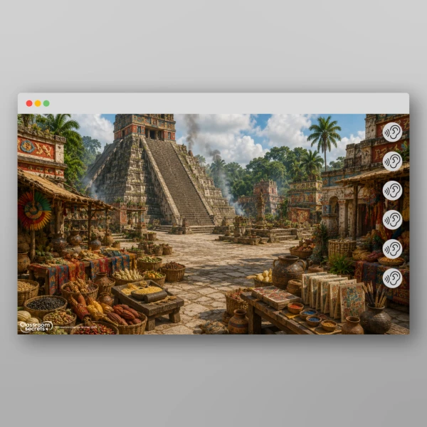 An image of the Time Travel Adventure - The Maya Soundscape Resource