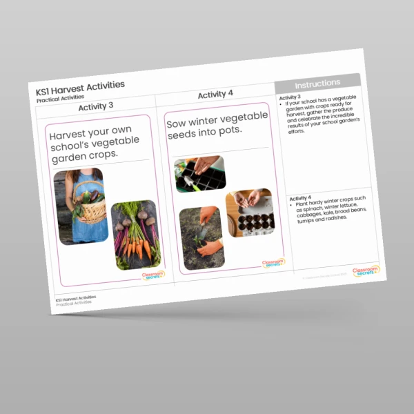 An image of the Harvest Activities Resource