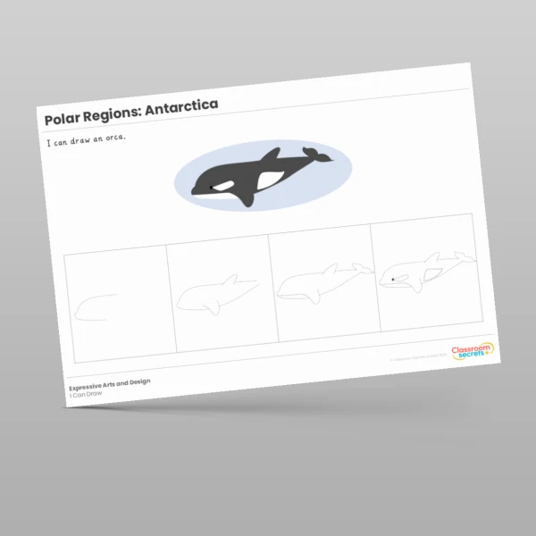 An image of the Amazing World - Polar Regions I Can Draw Resource