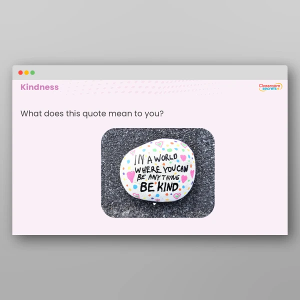 An image of the Values Resource - Kindness Resource