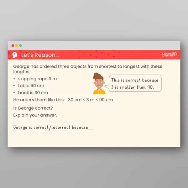 An image of the Order Lengths and Heights Teaching PPT Resource