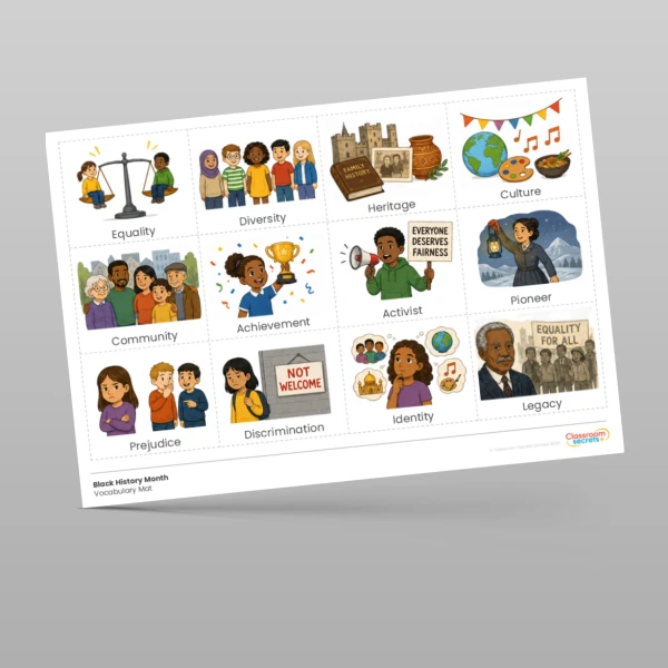 An image of the Black History Month Vocabulary Resource