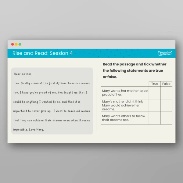 An image of the Rise and Read Mary Eliza Mahoney Resource