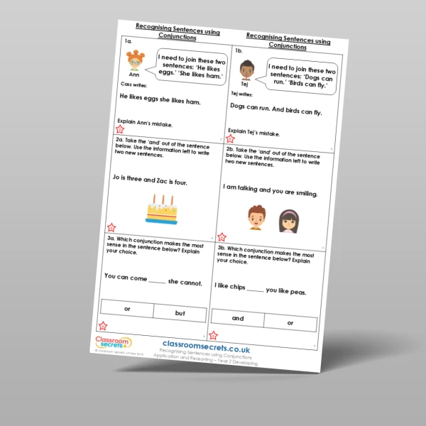 An image of the Recognising Sentences using Conjunctions Application and Reasoning Resource