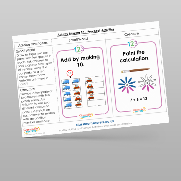 Year 1 Add By Making 10 Practical Activities Resource | Classroom Secrets