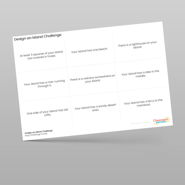 An image of the Design an Island Challenge Resource