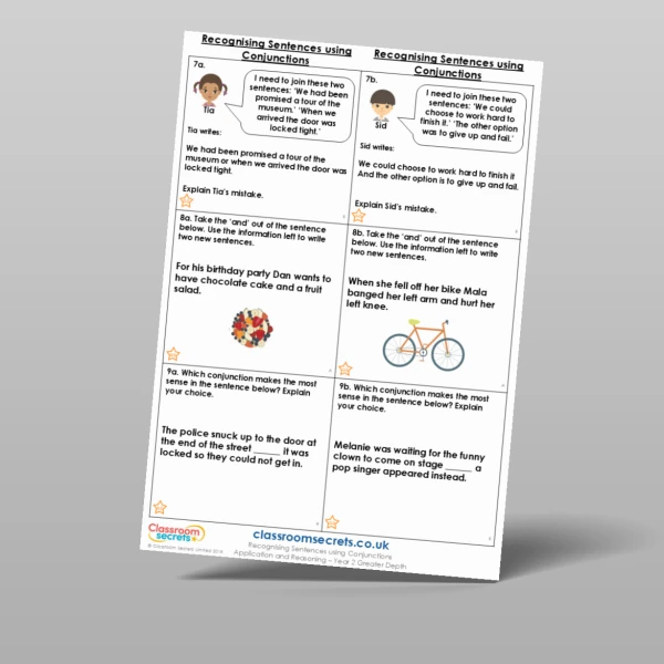 An image of the Recognising Sentences using Conjunctions Application and Reasoning Resource