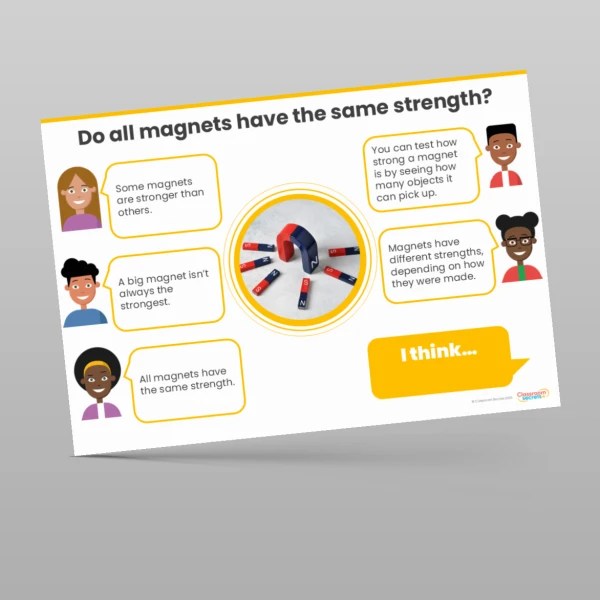 An image of the Forces and Magnets Concept Cartoons Resource