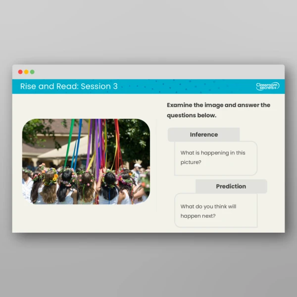 An image of the Rise and Read May Day Resource