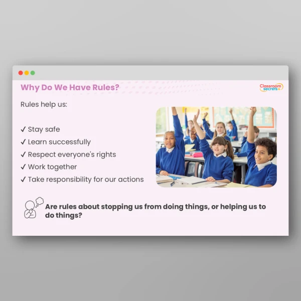 An image of the Classroom Rules PPT Resource