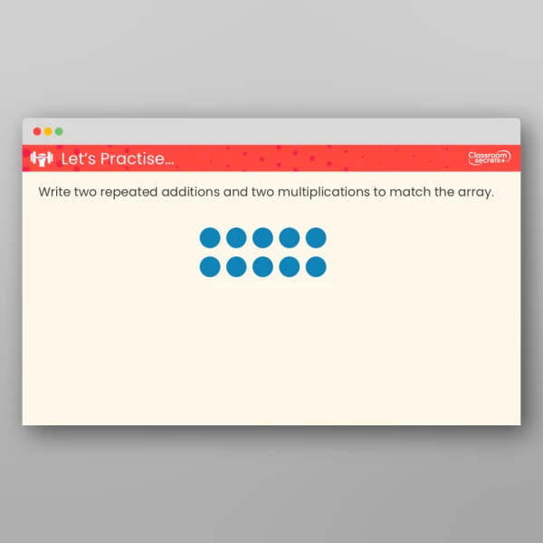 An image of the Use Arrays Teaching PPT Resource