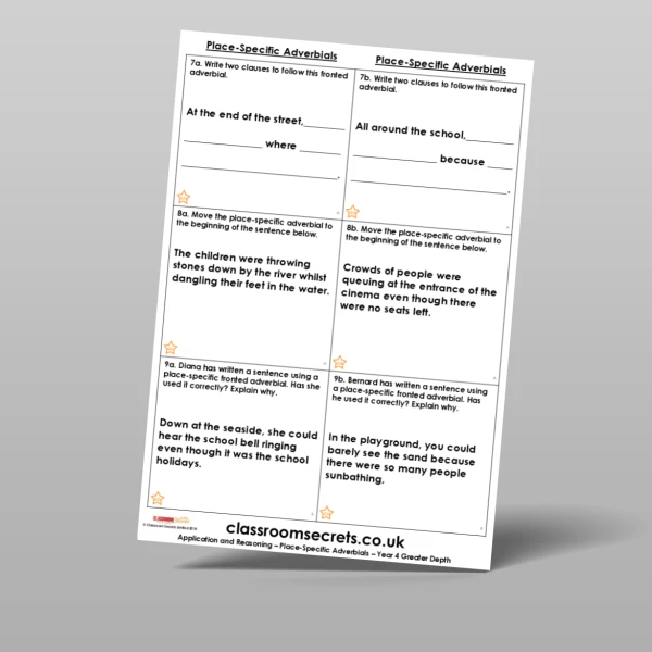 An image of the Place-Specific Adverbials Application and Reasoning Resource