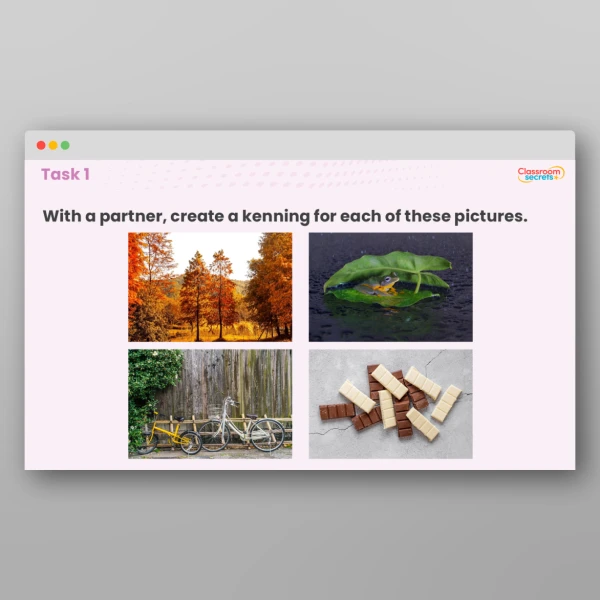 An image of the Kennings Poems Activity Resource
