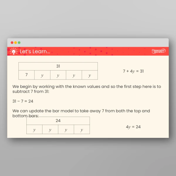 An image of the Solve 2-Step Equations Teaching PPT Resource
