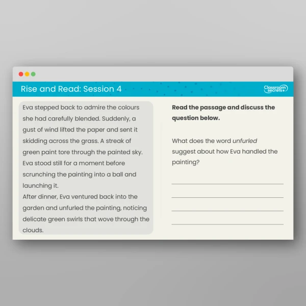 An image of the Rise and Read World Mental Health Day Resource