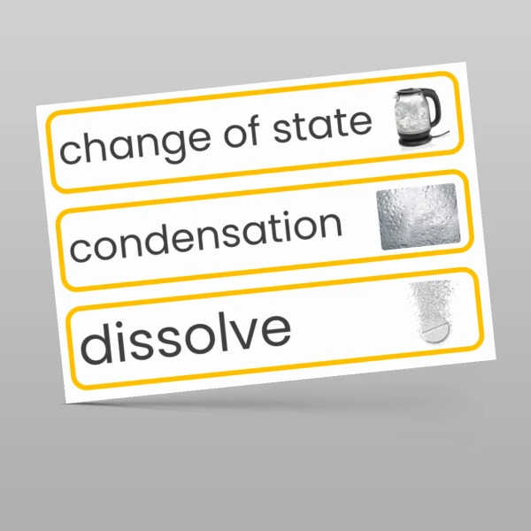 An image of the Properties and Changes of Materials Display Pack Resource
